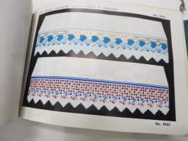Lancaster Cloth - Jas. Williamson &amp; Sons, Ltd - Lion Brand shelf coverings 1934-35 catalog -hyllypäällysteiden luettelo