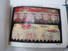 Lancaster Cloth - Jas. Williamson &amp; Sons, Ltd - Lion Brand shelf coverings 1934-35 catalog -hyllypäällysteiden luettelo