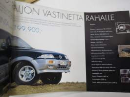 SSangYong Musso -myyntiesite / sales brochure