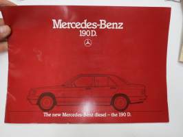 Mercedes-Benz 190 D 1984 -myyntiesite / sales brochure