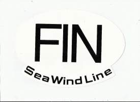 SeaWind / FIN  auton kansallisuustarra - tarra