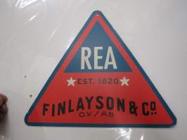Finlayson &amp; Co Oy / Ab - Tammerfors - REA -alkuperäinen alennusmyyntikyltti arviolta 1950-luvulta / original sale poster