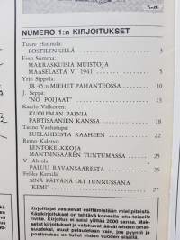 Kansa Taisteli 1976 N:o 1, miehet kertovat. Kertomuksia sotiemme tapahtumista.
