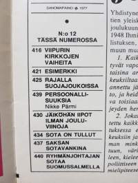Kansa Taisteli 1977 N:o 12, miehet kertovat. Kertomuksia sotiemme tapahtumista.
