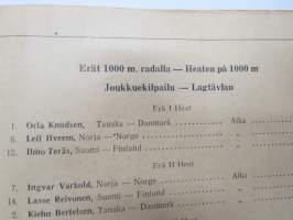 Moottoripyöräilijäin pohjoismaiset Ratamestaruuskilpailut Turun Hippoksella 23-24.9.1950 -käsiohjelma / program booklet