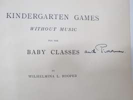 Kindergarten games, without music, for the baby classess