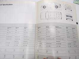 Seat Toledo 1991, myyntiorganisaation sisäiseen käyttöön tarkoitettu englanninkielinen esite -myyntiesite / sales brochure