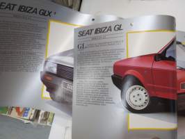 Seat Ibiza 1985 -myyntiesite / sales brochure