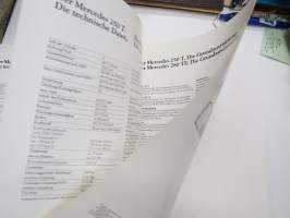 Mercedes-Benz 240 TD, 300 TD, 300 TD Turbo-Diesel, 200 T, 230 TE, 250 T, 280 TE 1981 -myyntiesite / sales brochure