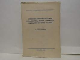 Frederick Denison Mauricen sosiaalietiikka hänen teologisten peruskatsomustensa valossa