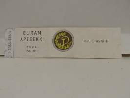 Euran apteekki 24.4.67