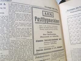 Hufvudstadsbladet, torsdagen den 6. Mars 1919 - 6.3.1925, bland annat; Invigningen av Helsingfors nya stationhus (Rautatieaseman uuden päärakennuksen vihkiäiset)