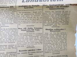 Hufvudstadsbladet, torsdagen den 6. Mars 1919 - 6.3.1925, bland annat; Invigningen av Helsingfors nya stationhus (Rautatieaseman uuden päärakennuksen vihkiäiset)