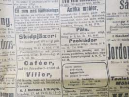 Hufvudstadsbladet, torsdagen den 6. Mars 1919 - 6.3.1925, bland annat; Invigningen av Helsingfors nya stationhus (Rautatieaseman uuden päärakennuksen vihkiäiset)