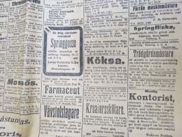 Hufvudstadsbladet, torsdagen den 6. Mars 1919 - 6.3.1925, bland annat; Invigningen av Helsingfors nya stationhus (Rautatieaseman uuden päärakennuksen vihkiäiset)