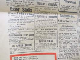 Hufvudstadsbladet, torsdagen den 6. Mars 1919 - 6.3.1925, bland annat; Invigningen av Helsingfors nya stationhus (Rautatieaseman uuden päärakennuksen vihkiäiset)