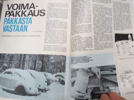 Auto ja Liikenne 1970 nr 1, Pusta, Warren ja muidenkin itäautojen vaikeuksista, Opel GT kolarikokeessa, Talvimatkailu, Mercedes-Benz  L 1113 B testi, ym.