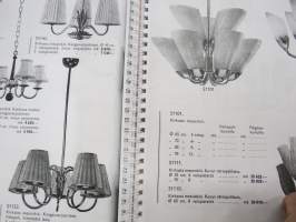 Idman koristevalaisimia - koristevalaisinluettelo nr 136 luettelo, julkaistu loppuvuodesta 1953 - KOPIO - COPY - Idman lamp catalog 1953 facsimile.