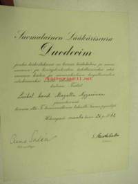 Suomalainen Lääkäriseura Duodecim / Marjatta Nyyssönen -jäseneksikutsu