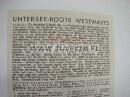 Untersee-Boote Westwärts / Herbert Wilk -elokuvateatterin kaappikuva
