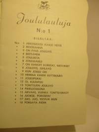 Joululauluja 1- 18 laulua. (muotoonleikattu) Paletti 588