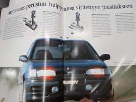 Nissan Sunny 1991 -myyntiesite / sales brochure