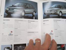 Mitsubishi Carisma 1998 -myyntiesite / sales brochure