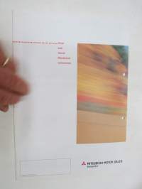 Mitsubishi Carisma 1998 -myyntiesite / sales brochure