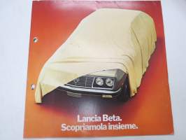 Lancia Beta -myyntiesite / sales brochure