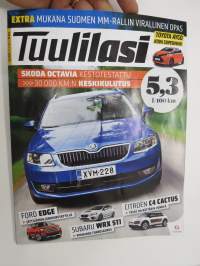 Tuulilasi 2014 nr 10, 17.7.2014, Neste Rally Finland Virallinen katsojaopas - Official programme - Skoda Octavia kestotesti, Ford Edge, Toyota Aygo, ym.
