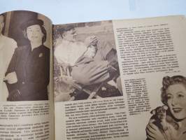 Elokuva-Aitta 1946 nr 5 kansikuva Jon Hall, Maailman elokuvatalous nykyhetkellä, Regina Linnanheimo kotonaan, ym. -elokuvalehti