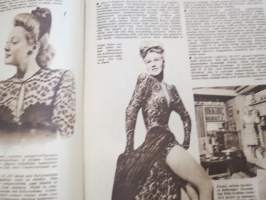 Elokuva-Aitta 1946 nr 5 kansikuva Jon Hall, Maailman elokuvatalous nykyhetkellä, Regina Linnanheimo kotonaan, ym. -elokuvalehti