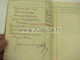 Lekzionnaja kniska v Permskij Universitet / Vitali Pavloviza Bendinovs 1917 -Permin Yliopiston opintokirja