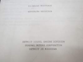 GM Detroit Diesel 53-sarjan moottorit -käyttöohjekirja