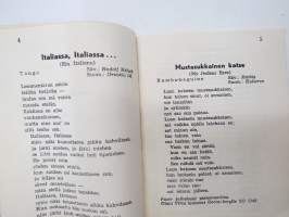 Toivelauluja 16, Toimittanut Kullervo, kappalenimet / sisältöä kuvattuna, tässä kappaleessa mukana äänestyslipuke ja edellisen tulokset!