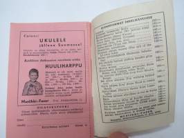 Toivelauluja 16, Toimittanut Kullervo, kappalenimet / sisältöä kuvattuna, tässä kappaleessa mukana äänestyslipuke ja edellisen tulokset!