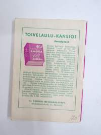 Toivelauluja 16, Toimittanut Kullervo, kappalenimet / sisältöä kuvattuna, tässä kappaleessa mukana äänestyslipuke ja edellisen tulokset!