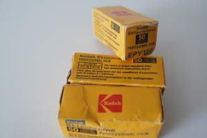 Kodak  Ektachrome 50 EPY 120 - avaamaton filmirulla tuotepakkaus, dev before 83