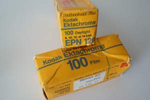 Kodak  Ektachrome 100 EPN 120 - avaamaton filmirulla tuotepakkaus, dev before 87
