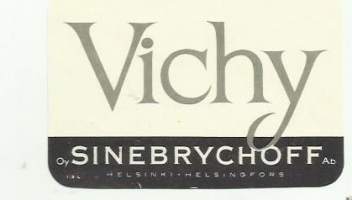 Vichy  -  juomaetiketti