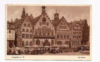 Frankfurt a M  postikortti paikkakuntapostikortti kulkenut 1937