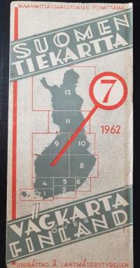 Suomen tiekartta 7. 1962