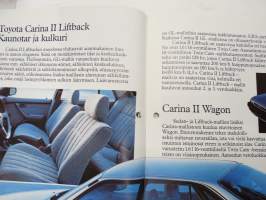 Toyota Mallisto 1989 -myyntiesite / sales brochure