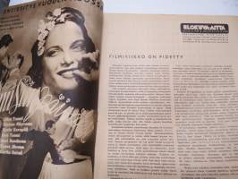 Elokuva-Aitta 1945 nr 23, kansikuva Lynn Merrick, Filminäyttely - suomalaisen elokuvan historiaa mm. Eric Tigerstedt, Olaf Fönss, Mekan salaisuudet filmattuna, ym.