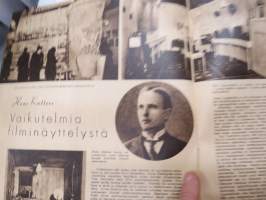 Elokuva-Aitta 1945 nr 23, kansikuva Lynn Merrick, Filminäyttely - suomalaisen elokuvan historiaa mm. Eric Tigerstedt, Olaf Fönss, Mekan salaisuudet filmattuna, ym.