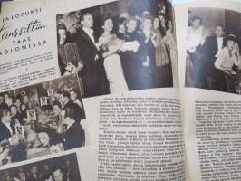 Elokuva-Aitta 1945 nr 23, kansikuva Lynn Merrick, Filminäyttely - suomalaisen elokuvan historiaa mm. Eric Tigerstedt, Olaf Fönss, Mekan salaisuudet filmattuna, ym.