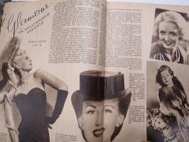 Elokuva-Aitta 1945 nr 23, kansikuva Lynn Merrick, Filminäyttely - suomalaisen elokuvan historiaa mm. Eric Tigerstedt, Olaf Fönss, Mekan salaisuudet filmattuna, ym.