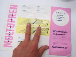 Moltopren, kevyt kestävä vaahtomyovi -myyntiesite / sales brochure