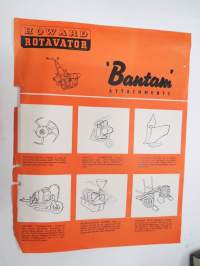 Howard Rotavator - &quot;Bantam attachments&quot; puutarhatraktorin lisälaitteet -myyntiesite