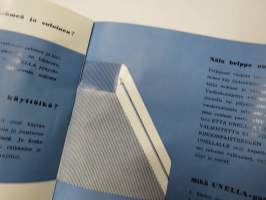 Unella patjat ja tyynyt (latexvaahtovalmiste) -myyntiesite / sales brochure